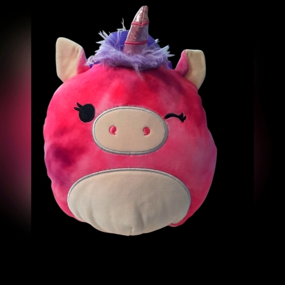 Squishmallows Lola Pink and Blue Plush Backpack 10" - Picture 10 of 12